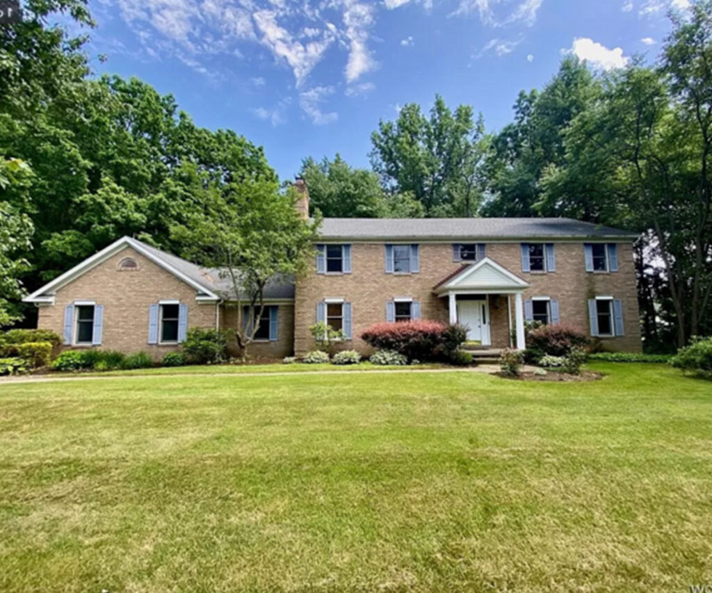 Two story brick house